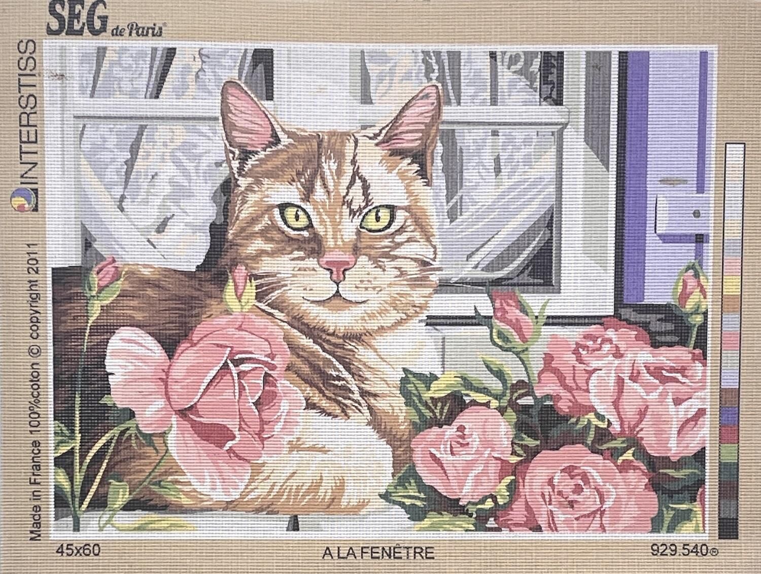 Seg Baskılı Goblen 929 540 A La Fenetre 45x60cm Tablo Pano Sadece Goblen Kumaşı A KALİTE