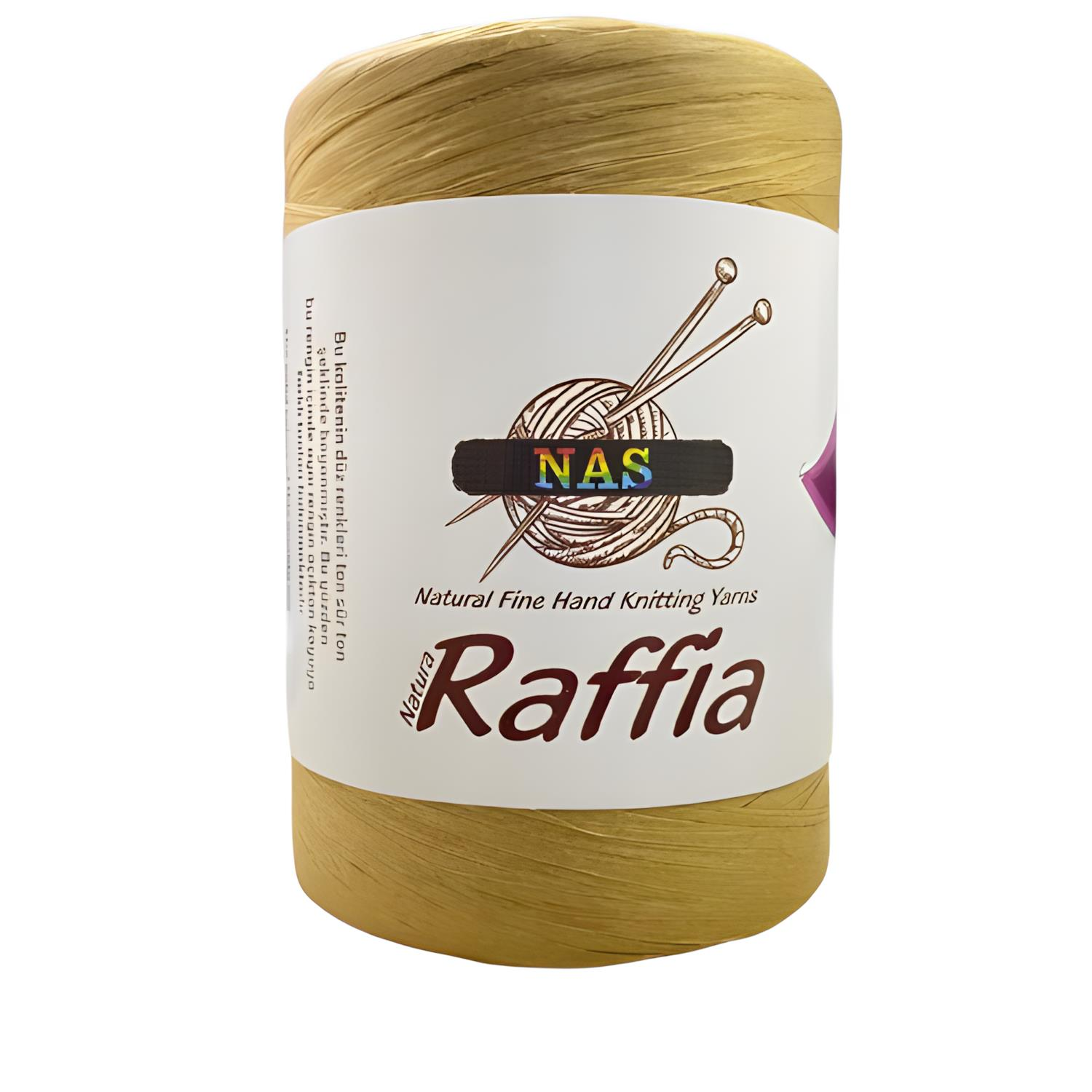 Nas Natura Yumuşak Raffia Rafya 100 gr NSX100 D74 Koyu Hasır