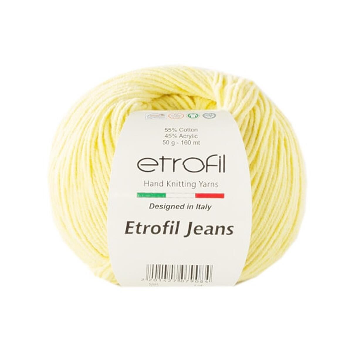 Etrofil Jeans El Örgü İpi 50 Gr 007 Açık Sarı