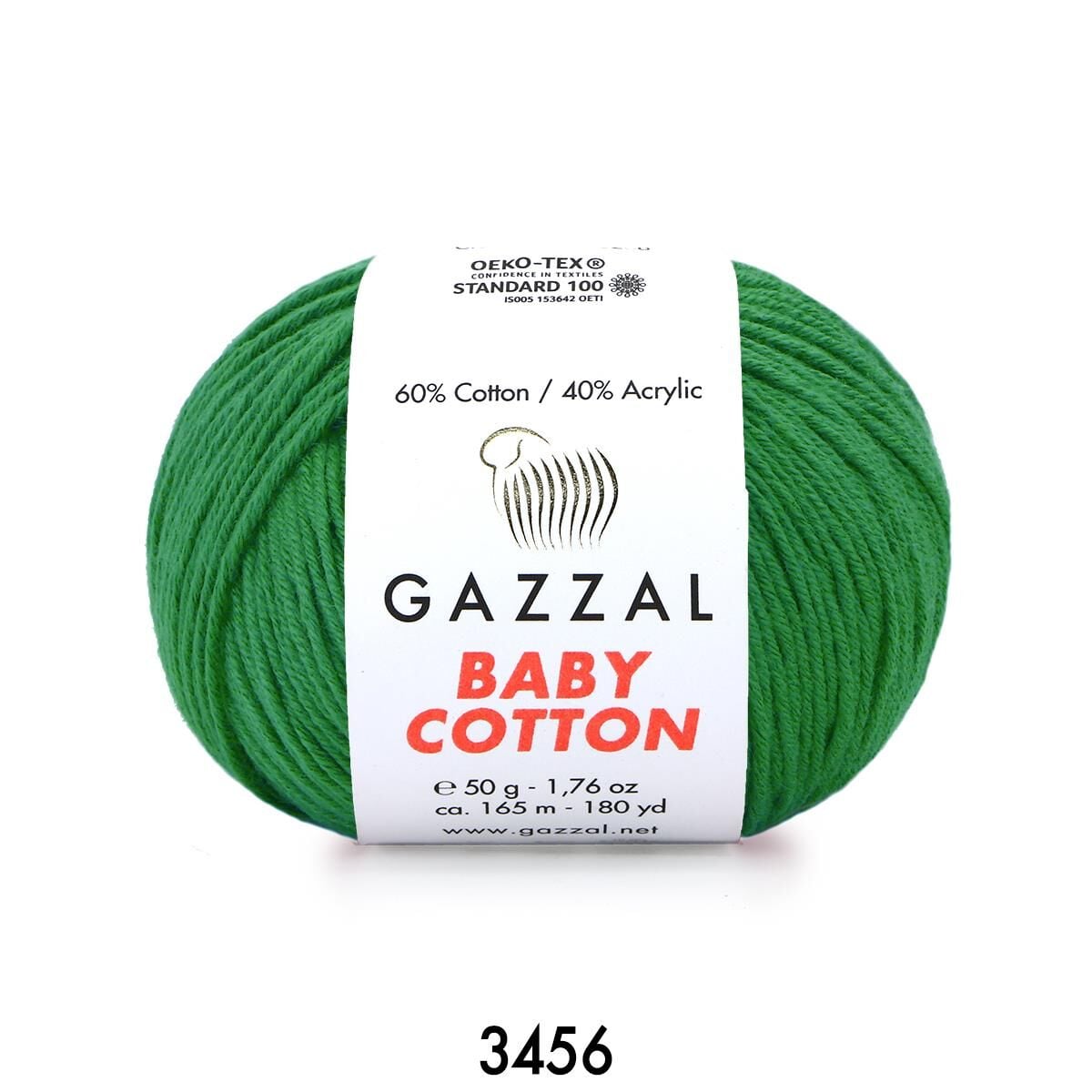 Gazzal Baby Cotton Amigurumi 50gr - Örgü İpi 3456 Çimen Yeşili