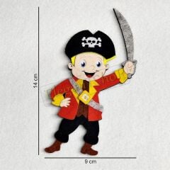 Korsan - Keçe Arma, Yama, Aplike, Patch
