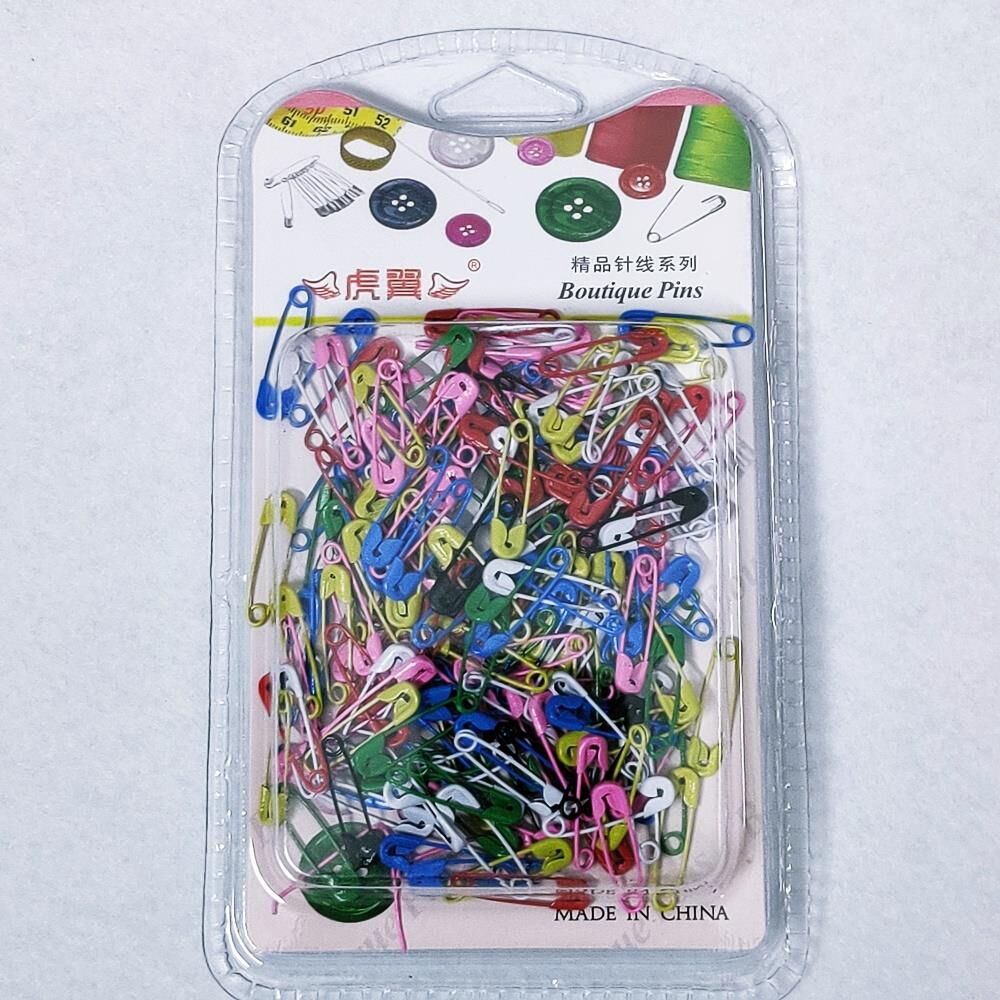 Minik Metal Renkli Çengelli İğne 1dksg08