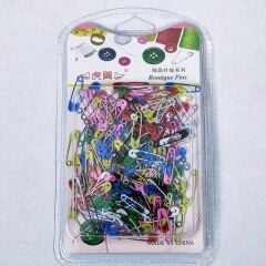 Minik Metal Renkli Çengelli İğne 1dksg08