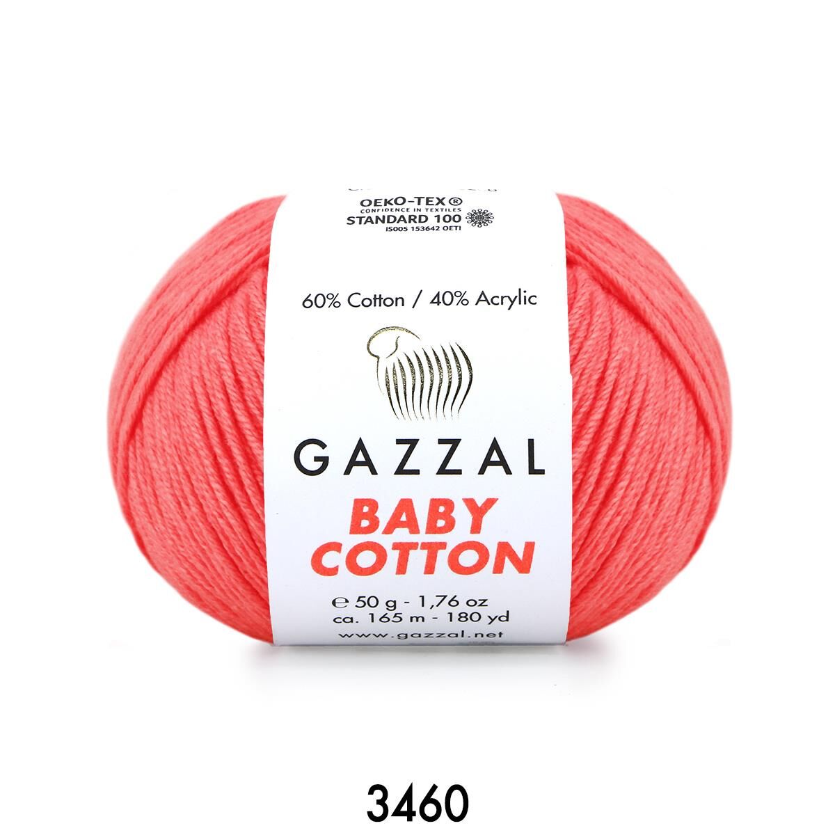 Gazzal Baby Cotton Amigurumi 50gr - Örgü İpi 3460 Açık Güvez