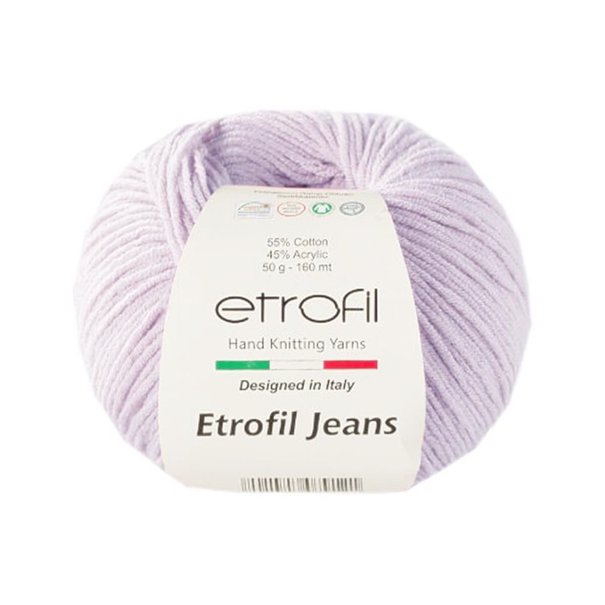 Etrofil Jeans El Örgü İpi 50 Gr 016 Açık Lila