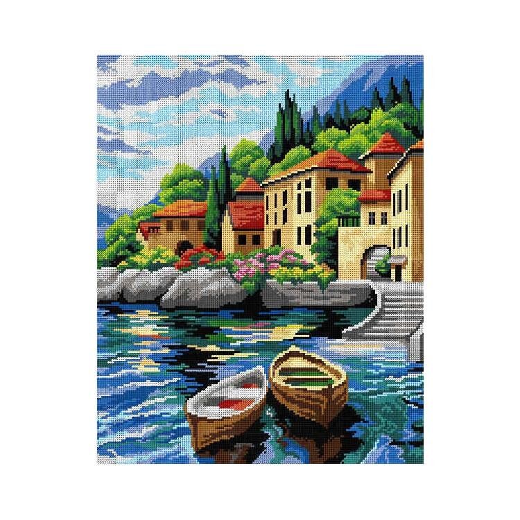 Orchidea Baskılı Goblen İtalyan Koyu 3026 40*50 cm