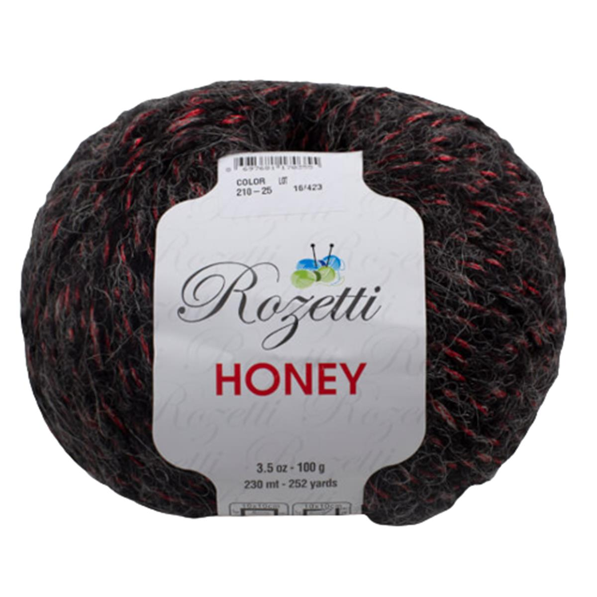 Rozetti Honey El Örgü İpi 100 Gr 210-25 Siyah