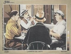 Seg Baskılı Goblen 929 528 La Partie De Carte 45x60cm Tablo Pano