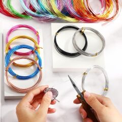 Alüminyum Çiçek Taç Boncuk Amigurumi Aksesuar Teli 1.0 mm