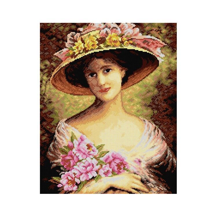 Orchidea Baskılı Goblen Kadın 2609 40*50 cm