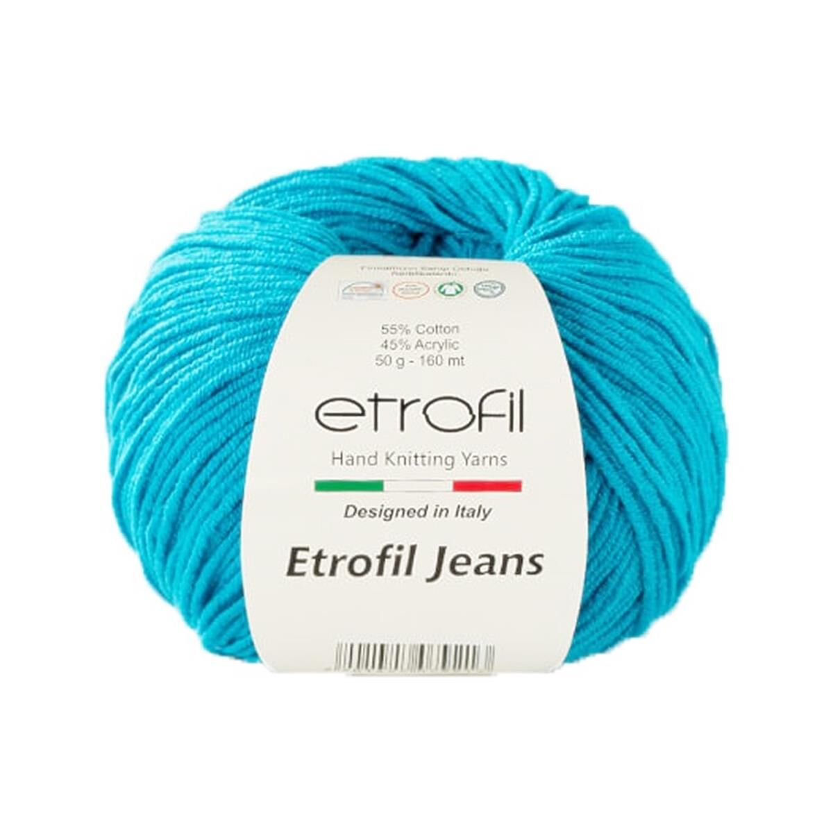 Etrofil Jeans El Örgü İpi 50 Gr 022 Turkuaz