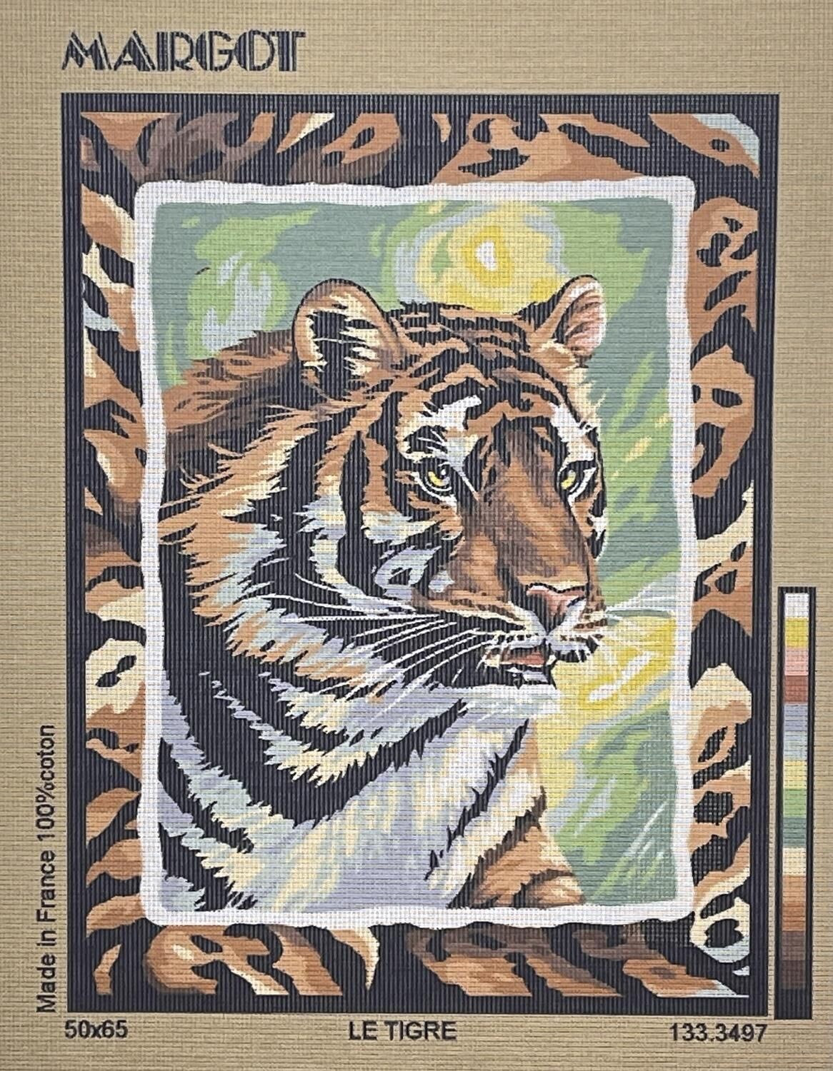 Margot Baskılı Goblen 133 3497 Le Tigre 50x65cm Tablo Pano Sadece Goblen Kumaşı SORUNSUZ