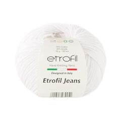 Etrofil Jeans El Örgü İpi 50 Gr 027 Kirli Beyaz