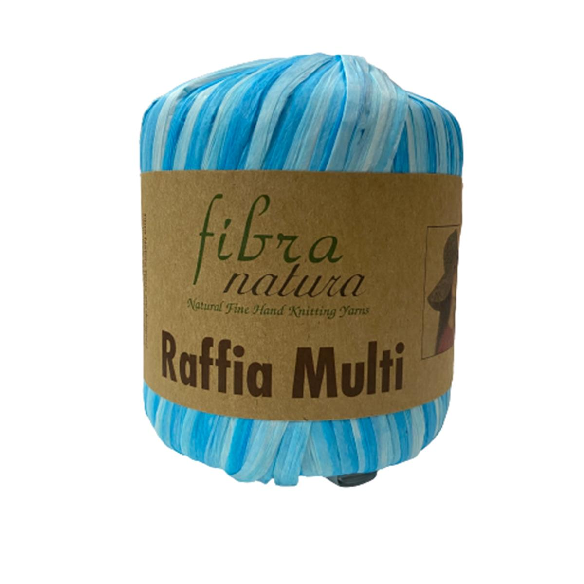 Himalaya Fibra Natura Raffia Multi - Rafya Şapka Çanta Kağıt İp 117 20 Turkuaz Mavi