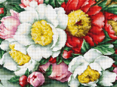 Luca-S Kanaviçe Etamin Kiti (iplik, iğne, kumaş) 72*31 cm B504