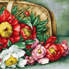 Luca-S Kanaviçe Etamin Kiti (iplik, iğne, kumaş) 72*31 cm B504