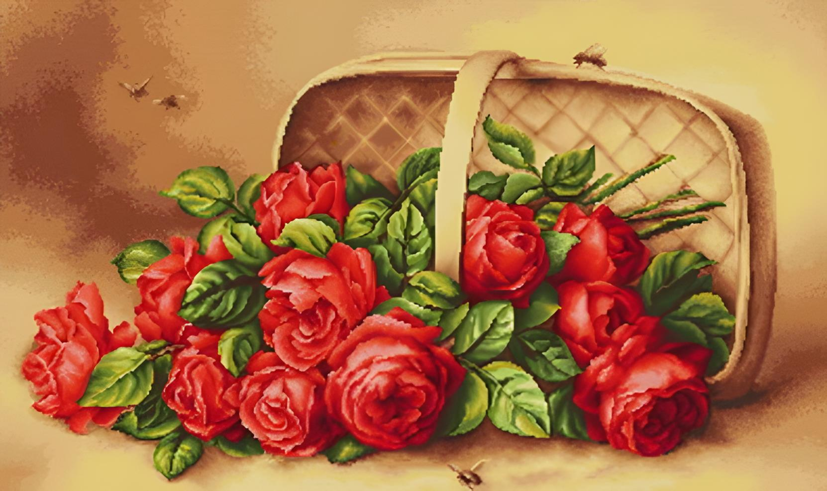 Luca-S Kanaviçe Etamin Kiti (iplik, iğne, kumaş) 57*35 cm B499