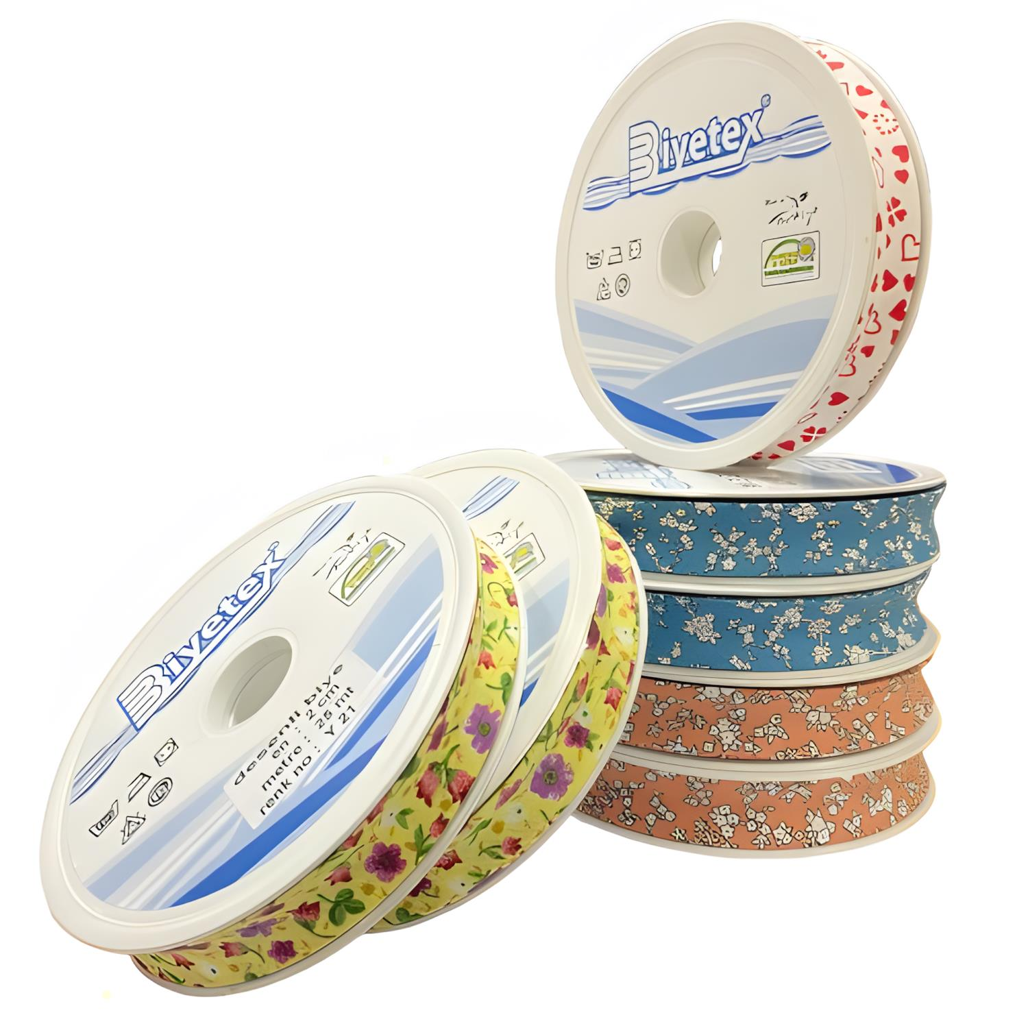 Biyetex Desenli Cotton Biye 2 cm