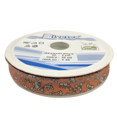 Biyetex Desenli Cotton Biye 2 cm