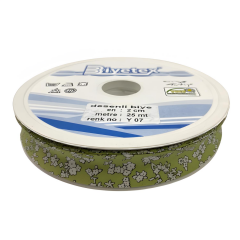 Biyetex Desenli Cotton Biye 2 cm