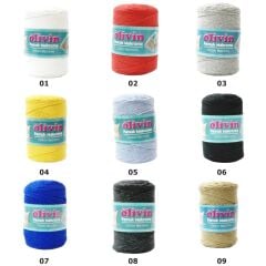 Olivin Pamuk Koton Makrome Cotton Macrame 250 Gr 07 Saks Mavi