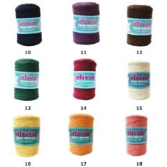 Olivin Pamuk Koton Makrome Cotton Macrame 250 Gr 07 Saks Mavi