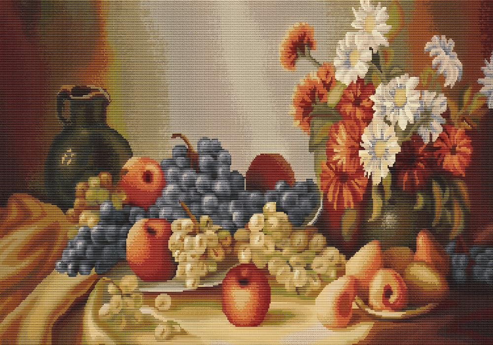 Luca-S Kanaviçe Etamin Kiti (iplik, iğne, kumaş) 39*22 cm G432