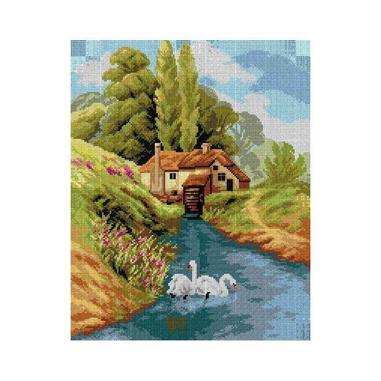 Orchidea Baskılı Goblen Manzara 2570 40*50 cm