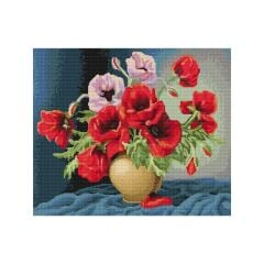 Luca-S Kanaviçe Etamin Kiti (iplik, iğne, kumaş) 25*22 cm G439