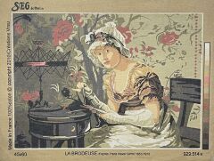 Seg Baskılı Goblen 929 514 La Brodeuse 45x60cm Tablo Pano