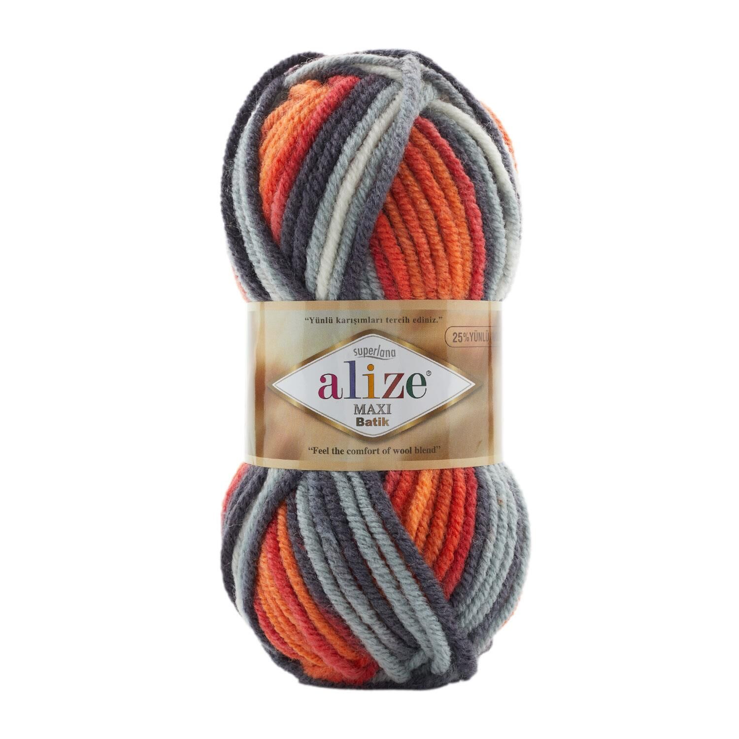 Alize Superlana Maxi Batik El Örgü İpliği 100 gr 8020
