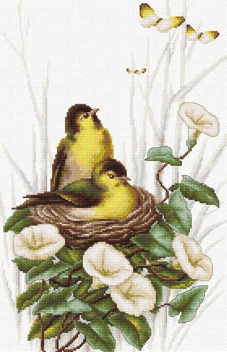 Luca-S Kanaviçe Etamin Kiti (iplik, iğne, kumaş) 20*31,5 cm B2240
