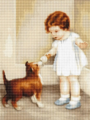 Luca-S Kanaviçe Etamin Kiti (iplik, iğne, kumaş) 21*28,5 cm B372