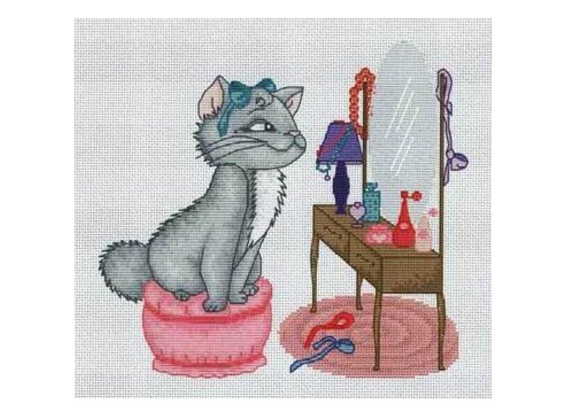 Luca-S Kanaviçe Etamin Kiti (iplik, iğne, kumaş) 24,5*22,5 cm B1035