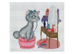 Luca-S Kanaviçe Etamin Kiti (iplik, iğne, kumaş) 24,5*22,5 cm B1035