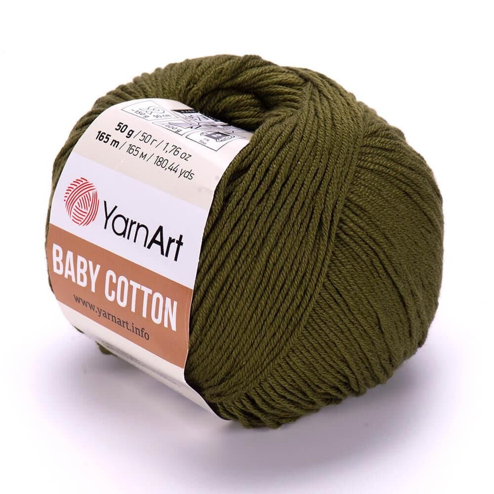 Yarnart Baby Cotton Amigurumi El Örgü İpliği 50 gr 443 Haki