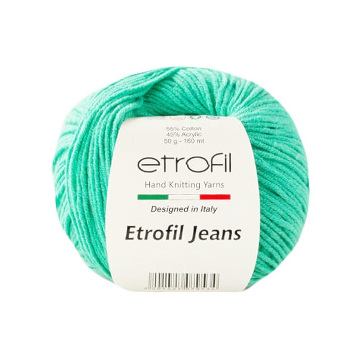 Etrofil Jeans El Örgü İpi 50 Gr 055 Nane