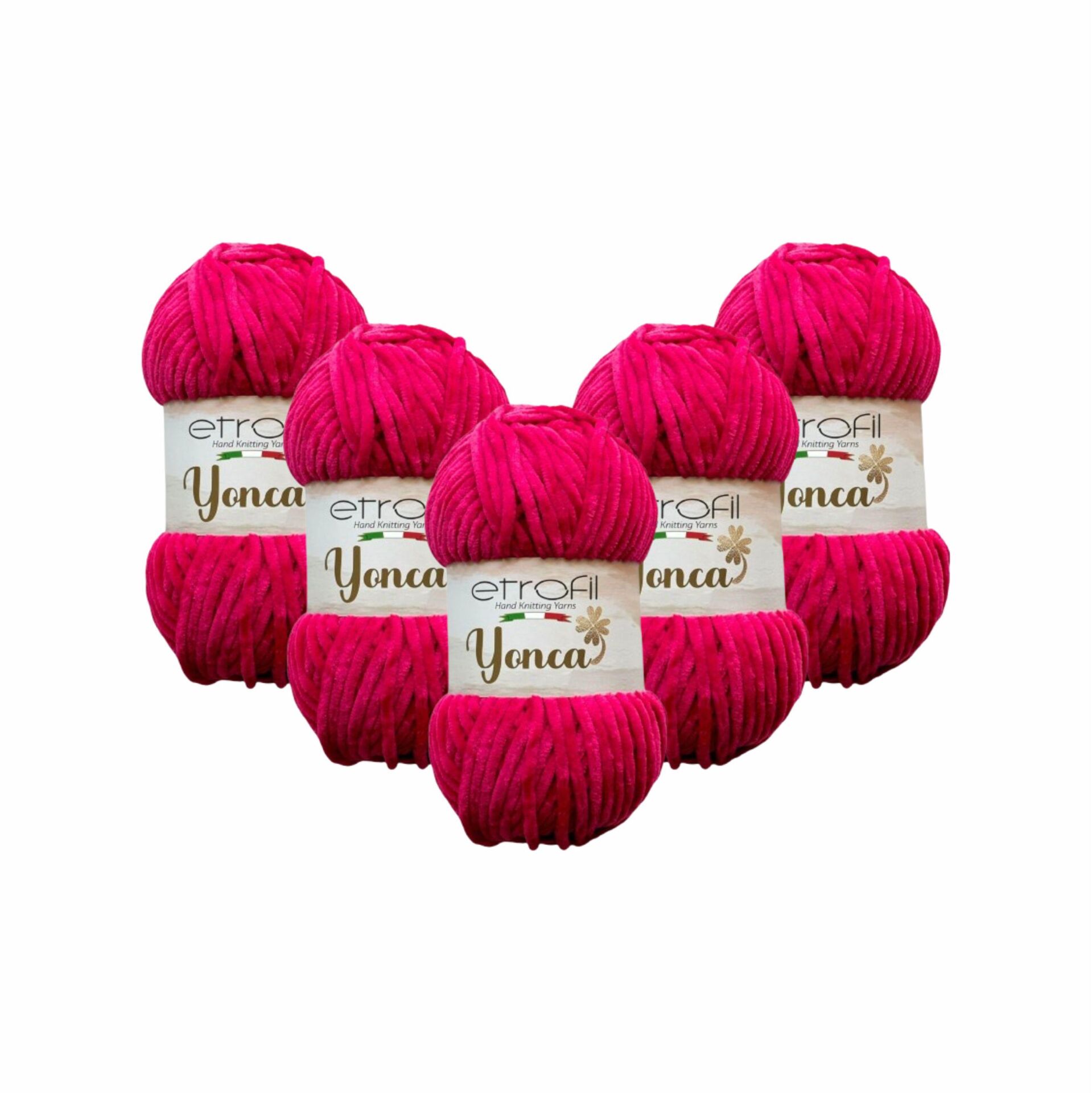 Etrofil Yonca Baby Kadife El Örgü İpi 5'li Set 70320 Fuşya