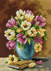 Orchidea Baskılı Goblen Lale Buketi 2390 30*40 cm