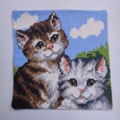 Vervaco İşlenmiş Goblen Yastık Kedi Desenli yviiB