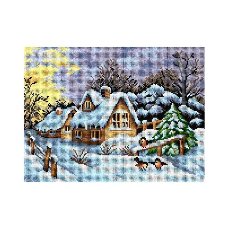 Orchidea Baskılı Goblen Kışlık Ev 2470 30*40 cm