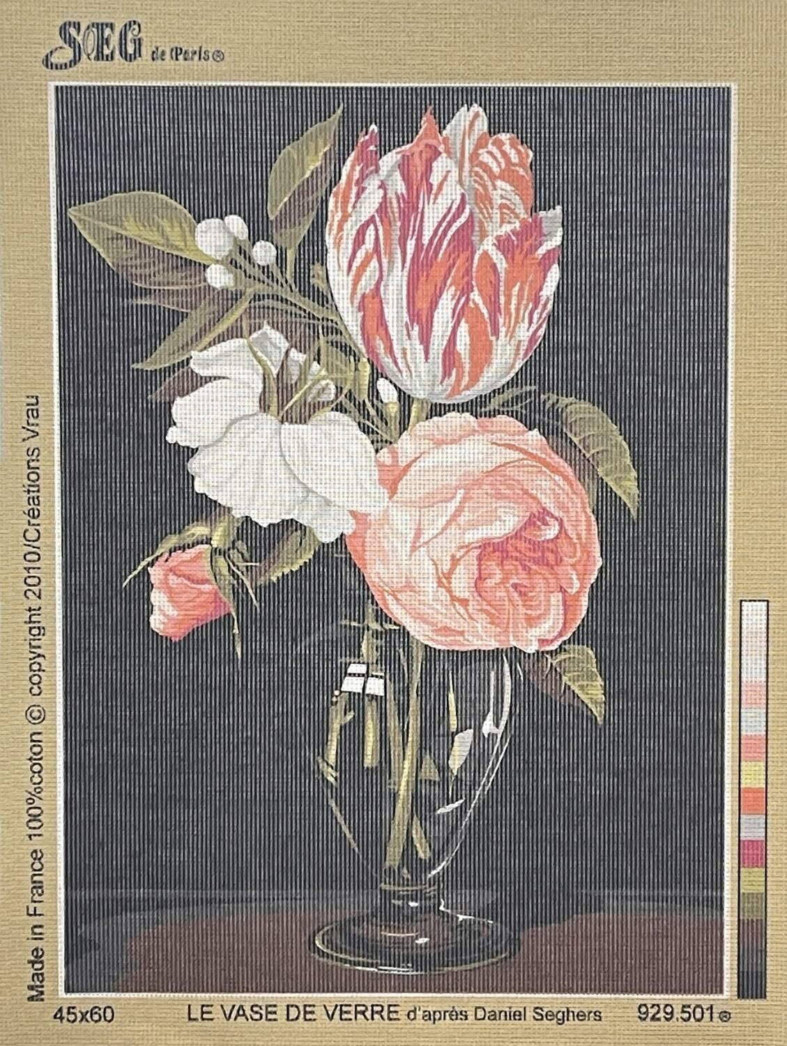 Seg Baskılı Goblen 929 501 Le Vase De Verre 45x60cm Tablo Pano