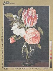 Seg Baskılı Goblen 929 501 Le Vase De Verre 45x60cm Tablo Pano