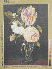 Seg Baskılı Goblen 929 501 Le Vase De Verre 45x60cm Tablo Pano