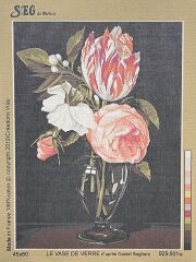 Seg Baskılı Goblen 929 501 Le Vase De Verre 45x60cm Tablo Pano