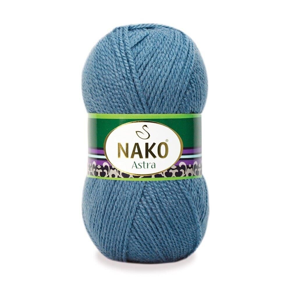 Nako Astra El Örgü İpliği 100 gr 185 Havacı Mavi