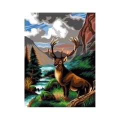 Orchidea Baskılı Goblen Geyik C113 30*40 cm