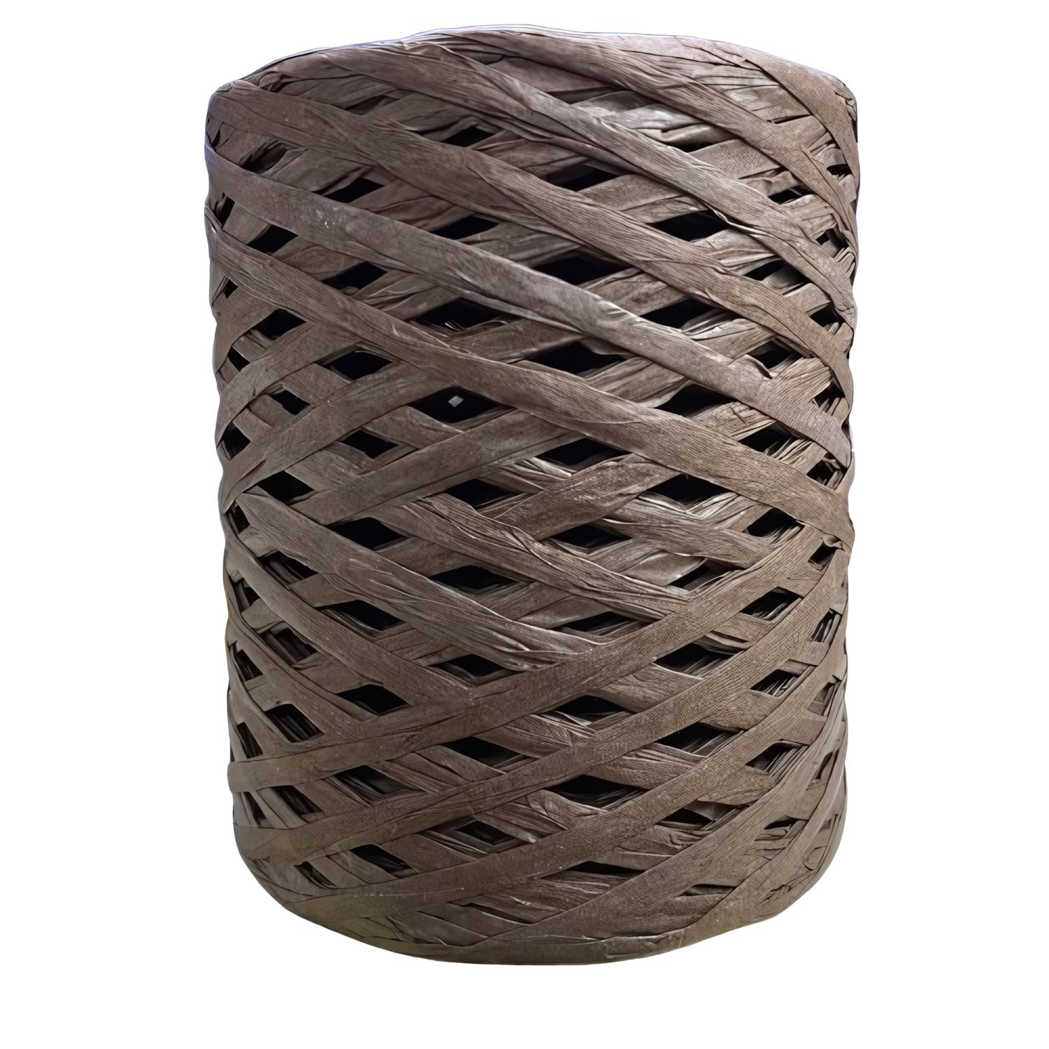 Elegant Natura Raffia Rafya Şapka Çanta Kağıt İp 100 gr RFX100 H38 Çikolata
