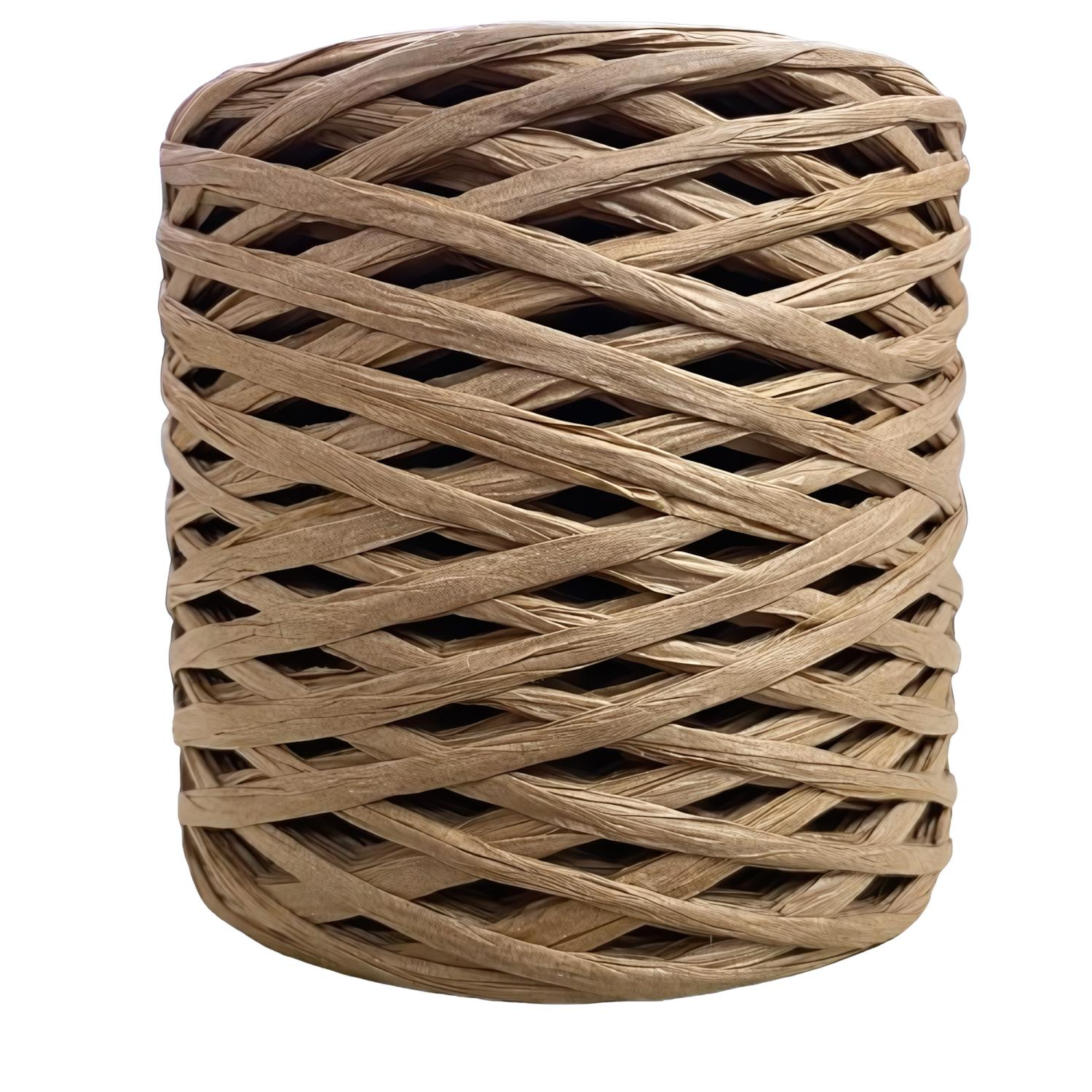 Şık Raffia Rafya Şapka Çanta Kağıt İp 200 gr YZS200 L163 Kahve