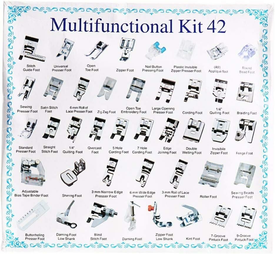 Dikiş Makinesi Ayağı 42 Adetli Set sew42
